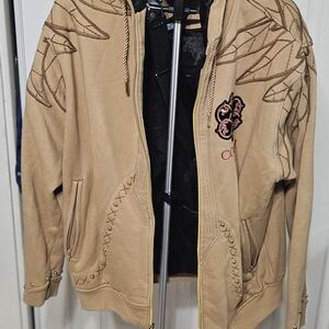 COOGI Tan and Black Hoodie